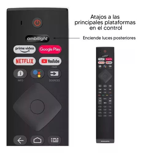 Smart Tv 75'' Android 4k Ambilight