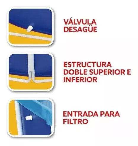 Piscina Estructural Redonda 10.250 Lts Bomba Y Escalera