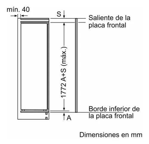 Heladera Integrable Panelable - Frío Natural