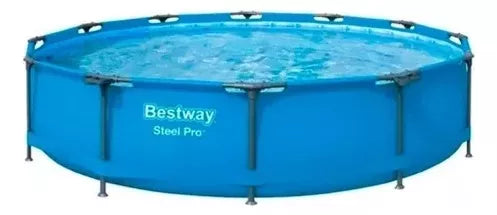 Piscina Estructural Redonda 10.250 Lts Bomba Y Escalera