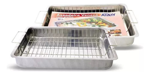 Asadera Con Rejilla De Aluminio