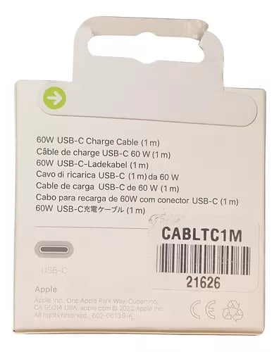Cable De Carga Apple USB-C 1mt