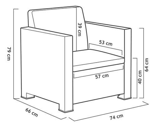 Set Belice Para Jardín / Exterior