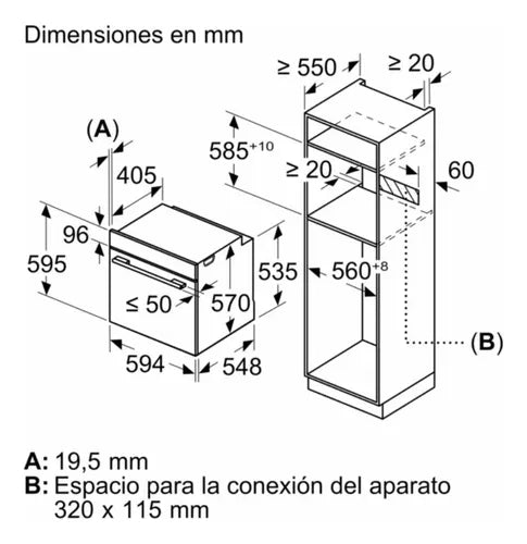 Horno De Empotrar Pirolítico 60cm