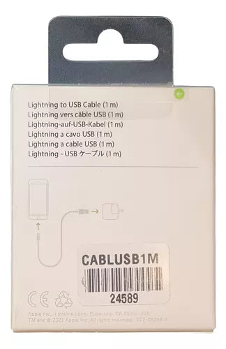 Cable De Carga USB A Lightning 1mt