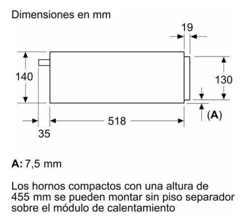 Modulo De Calentamiento Empotrable