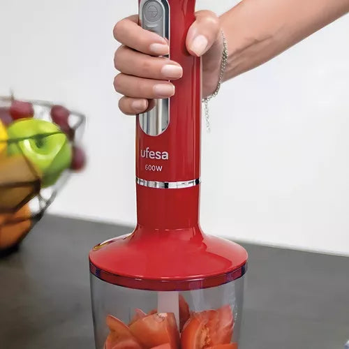 Mixer 600w Con Vaso, Batidor Y Picador