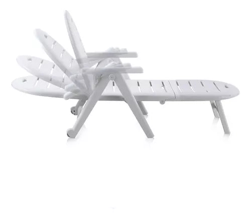 Reposera Plástica Caimán Para Jardín / Piscina Con Almohadón