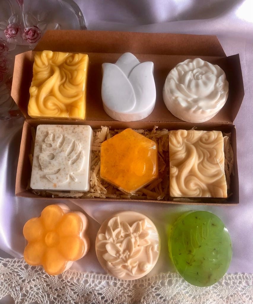 Jabón Artesanal Miel Y Caléndula Pack x3