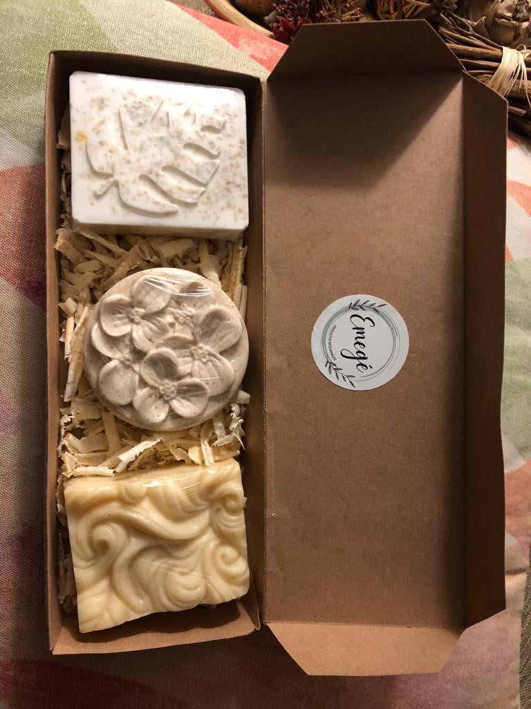 Jabón Artesanal Miel Y Caléndula Pack x3