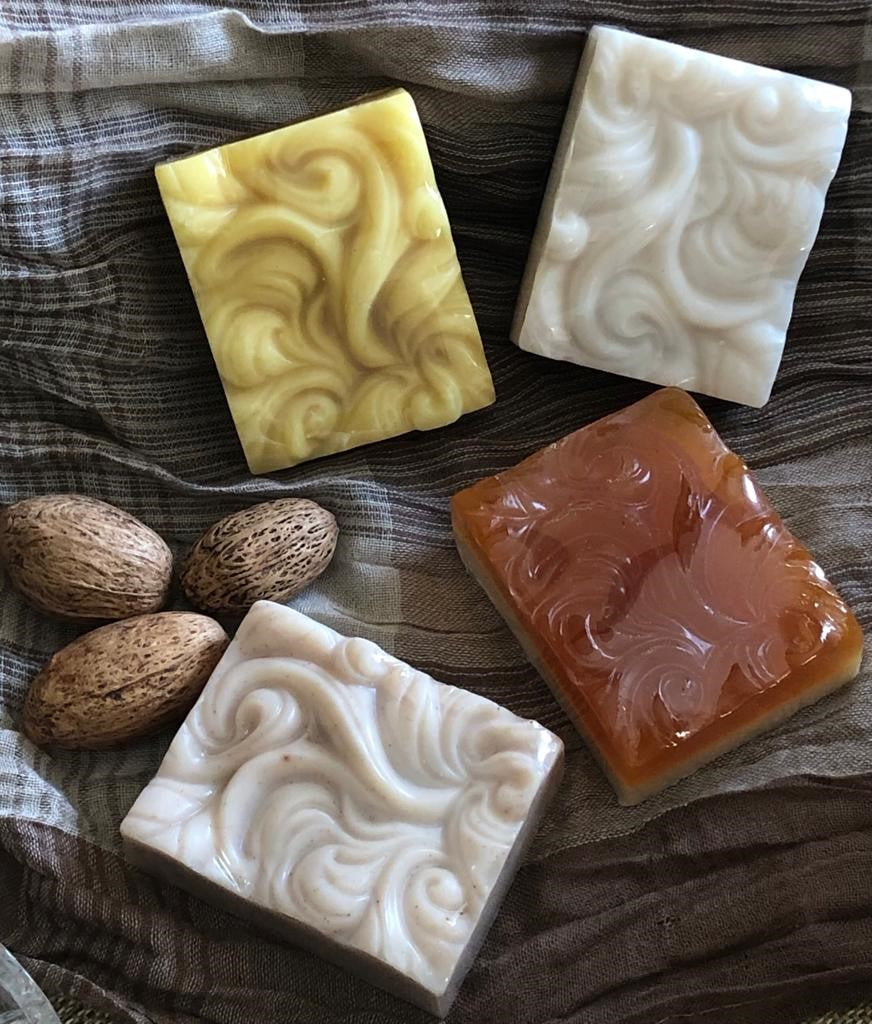 Jabón Artesanal Vainilla Y Miel Pack x3