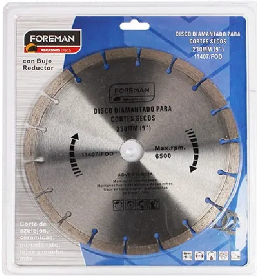 Disco Diamantado 230mm 9'' Corte Seco