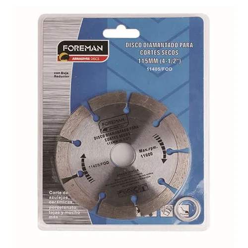 Disco Diamantado 115mm 4½ Corte Seco