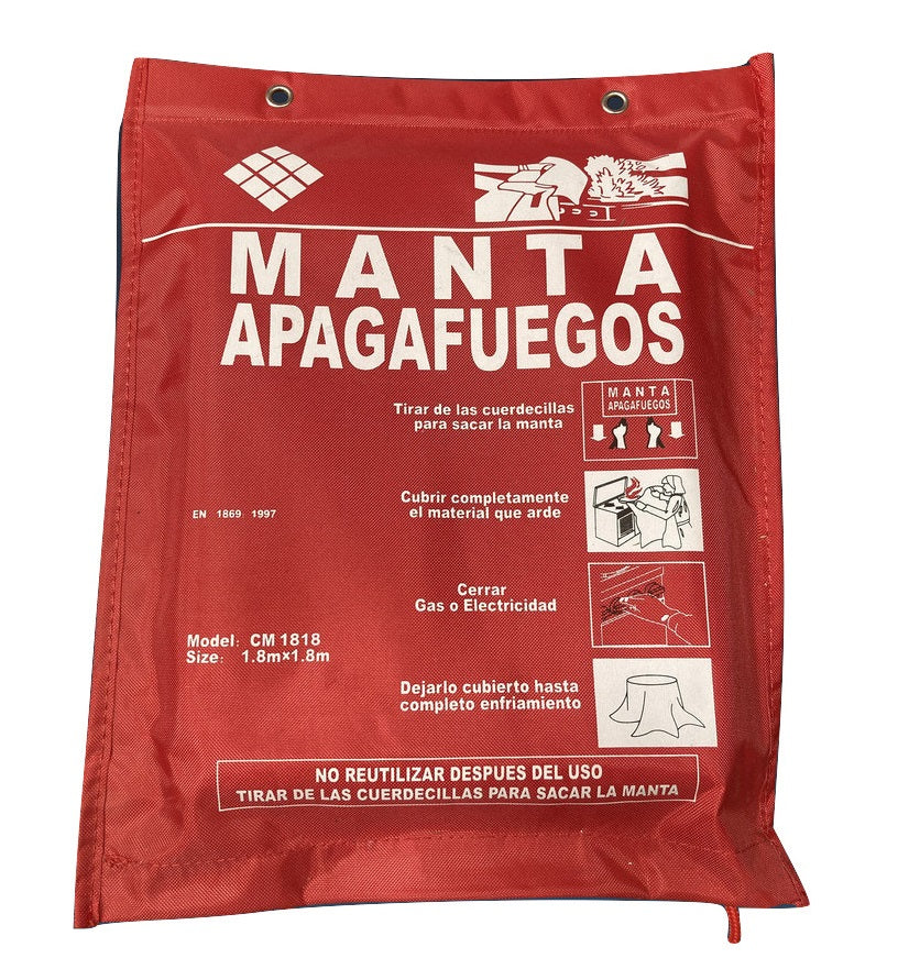 Manta Ignífuga Apagafuegos 1,80 X 1,80m