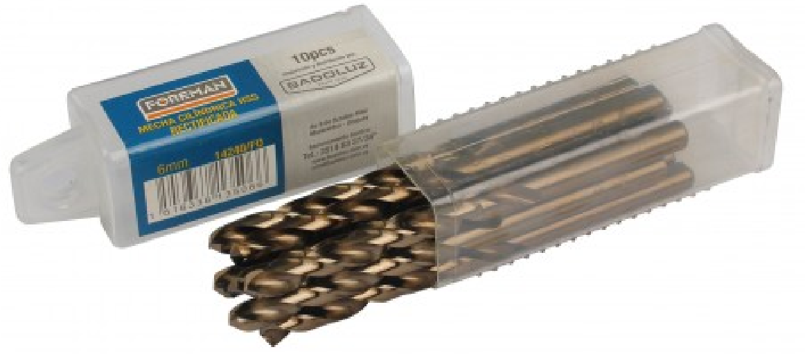 Mecha Cilíndrica HSS Rectificada 2mm 10uds