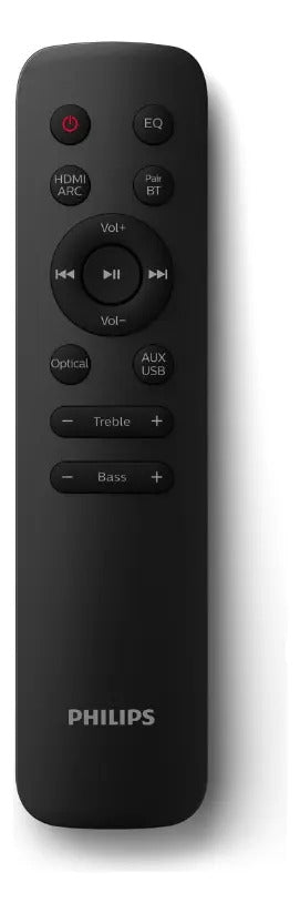 Barra De Sonido Philips Tab4208 Bluetooth Hdmi Arc Usb Negro 50 - 18 K Hz