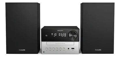 Minicomponente Equipo Philips Bluetooth Cd Fm Usb Plateado
