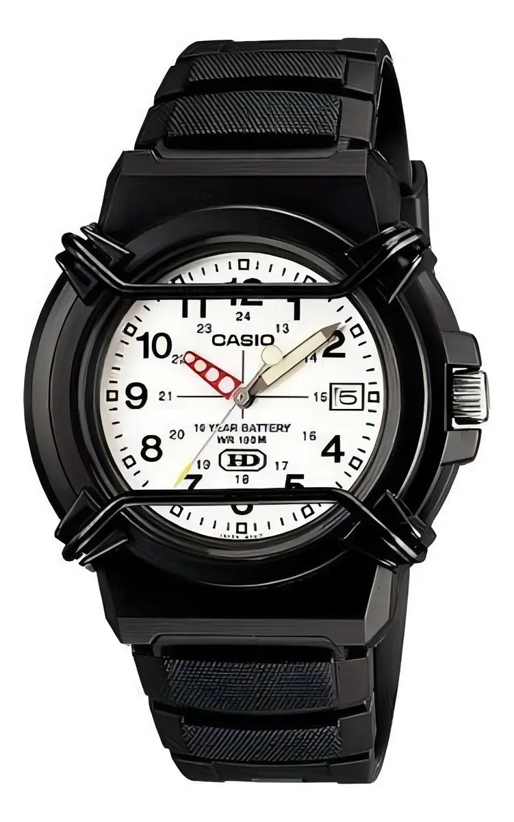 Reloj Casio Pvc 44mm Hda-600b-7bvdf - Negro Blanco
