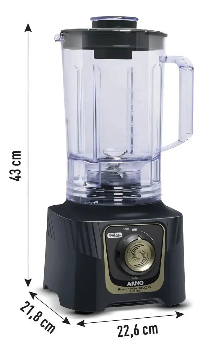 Licuadora Arno Power Max 3.1lts 1400w - Negro