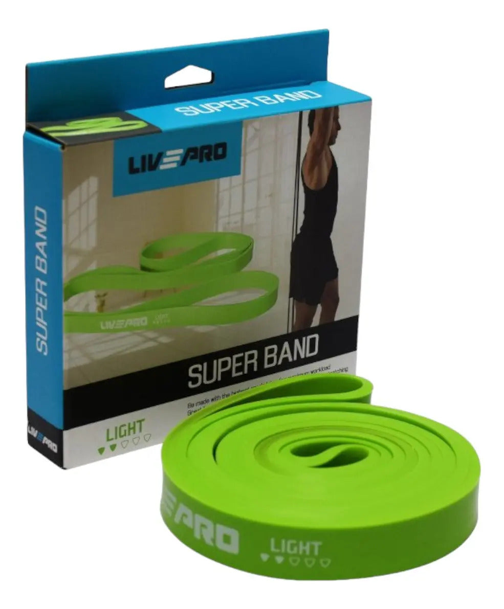 Super Bandas Entrenamiento Gym Látex Livepro - Verde
