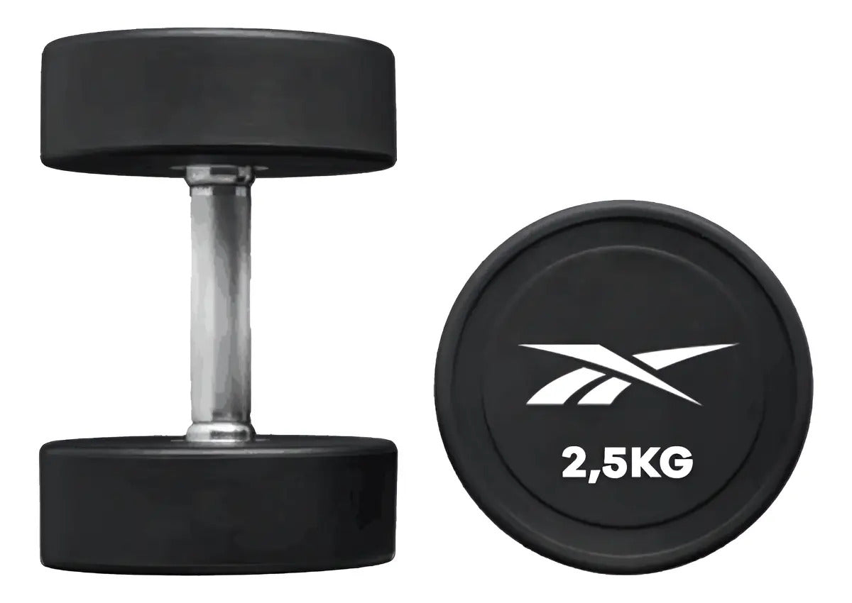 Mancuerna Redonda Cpu 2,5kg Reebok - Negro
