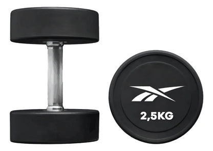 Mancuerna Redonda Cpu 2,5kg Reebok - Negro