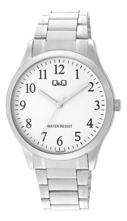 Reloj Q&q Metal Hombre 40mm C00a-004py - Plateado