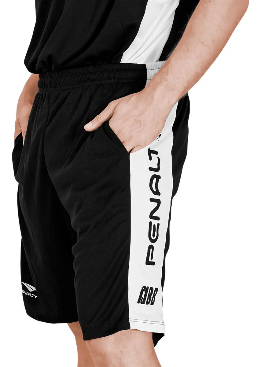 Short Basketball 3x3 Pro Con Bolsillos Penalty - Negro M