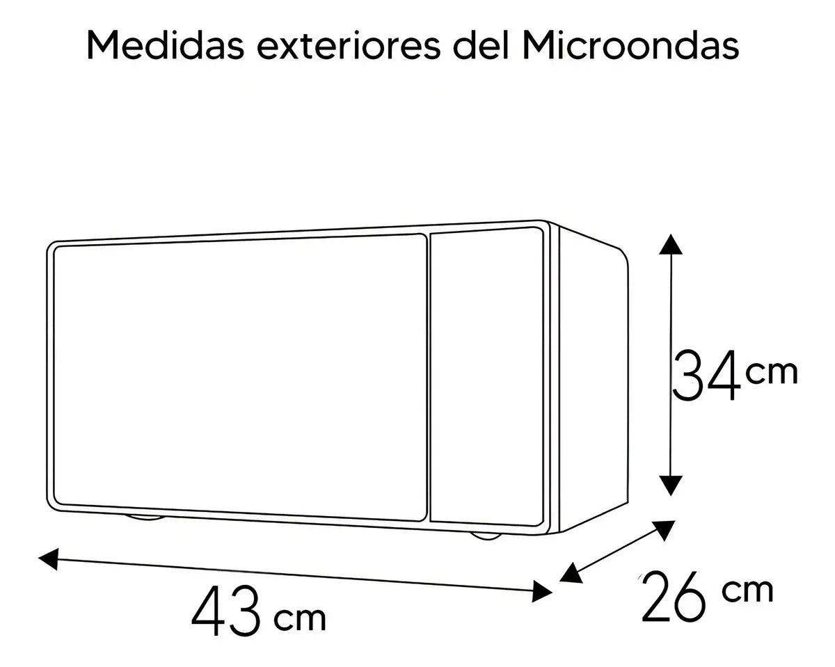Microondas Xion Digital 20 Litros Xi-mw2050inox