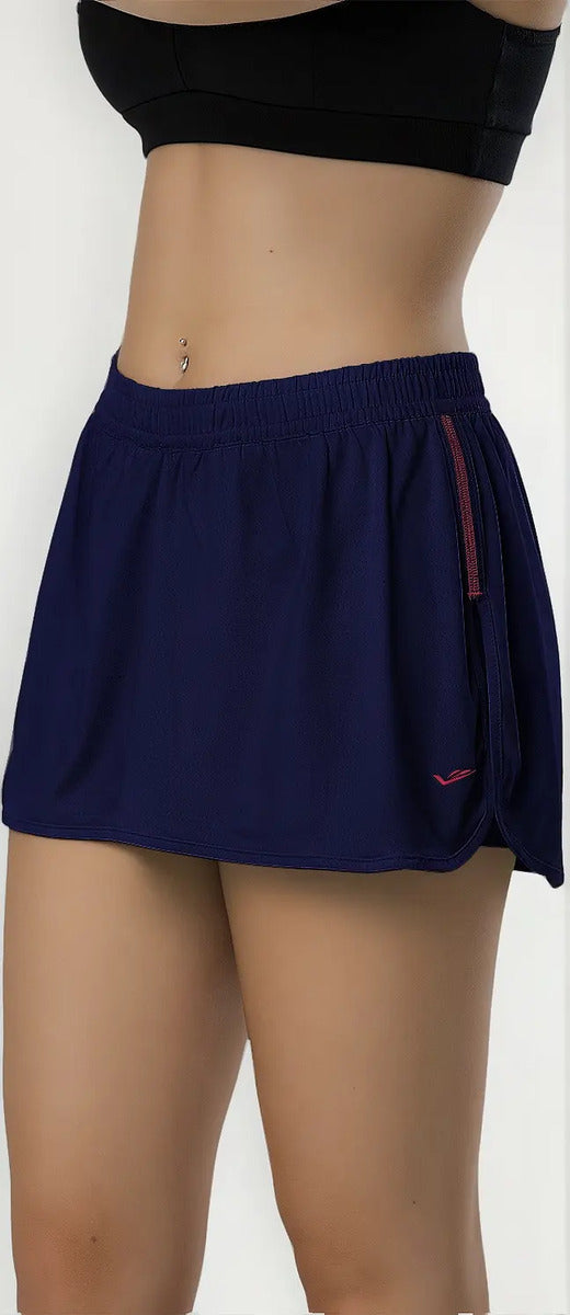 Short Pollera Deportivo Niña Gimnasia Elite - Azul Marino 10