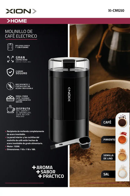 Molinillo De Café Eléctrico Xion Xi-cmg50 - Negro