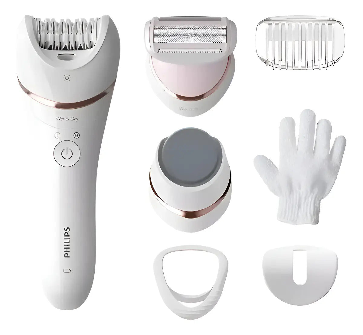 Depiladora Wet & Dry Philips Bre730/00 - Blanco