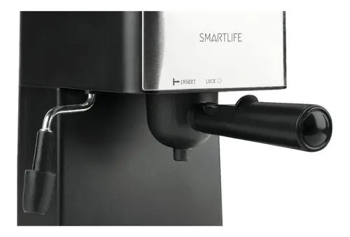 Cafetera Espresso Smartlife 3,8 Bares Sl-cm4648ve Negro/plateado