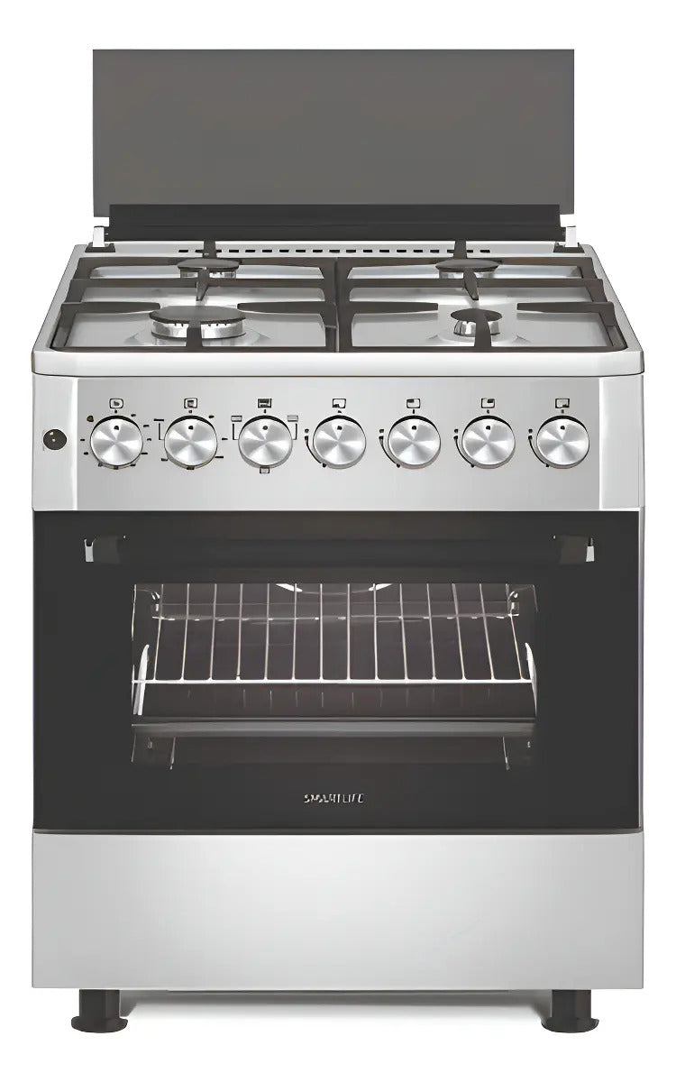 Cocina Smartlife Combinada Grill 57x57 Inox Ks5757c Plateado