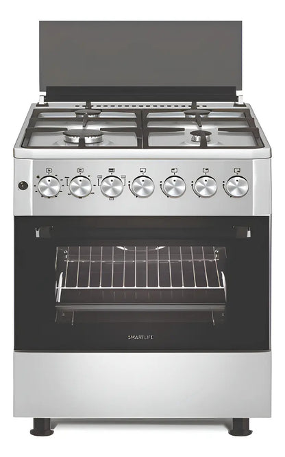 Cocina Smartlife Combinada Grill 57x57 Inox Ks5757c Plateado