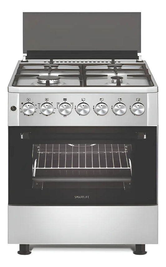 Cocina Smartlife Combinada Grill 57x57 Inox Ks5757c Plateado