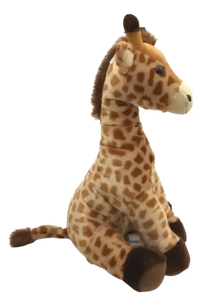 Peluche Jirafa Sentada 45cm - Marrón Claro