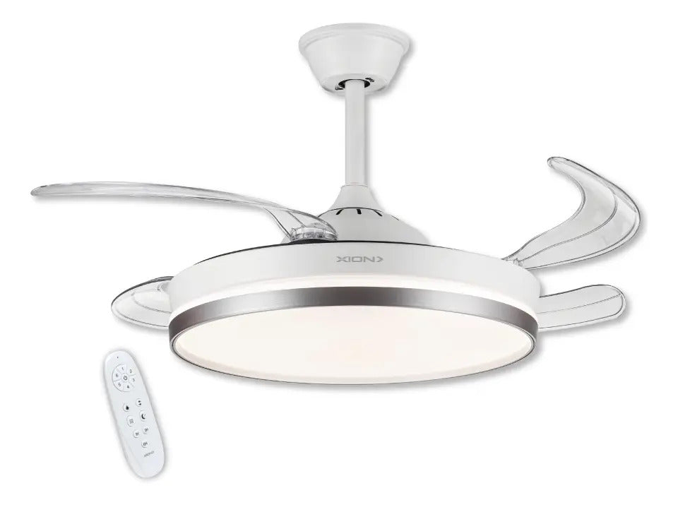Ventilador De Techo Xion 42'' Xi-v200t - 58 Cm Blanco Transparente Plástico 4
