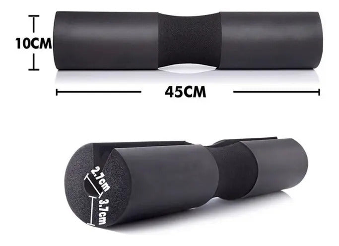 Almohadilla Descanso Barra Protege Crossfit Gym - Negro