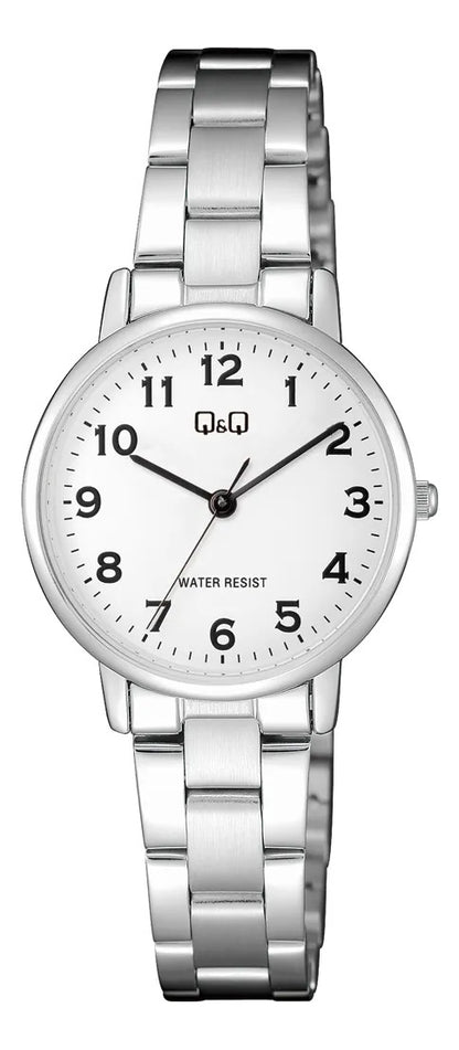 Reloj Q&q Metal Dama 31mm C65a-006py - Plateado