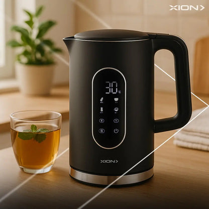 Jarra Eléctrica Xion Temp Regulable 1,7 Lt Xi-gl44 Negro