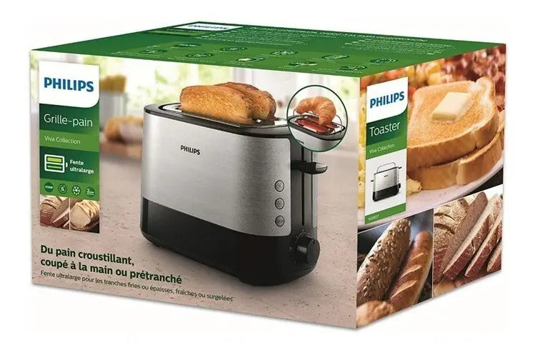 Tostadora Metálica Philips 7 Niveles Hd2637/90 - Gris