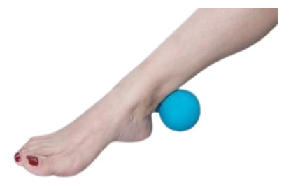 Pelota De Masaje Doble Livepro Peanut 14 Cm - Celeste