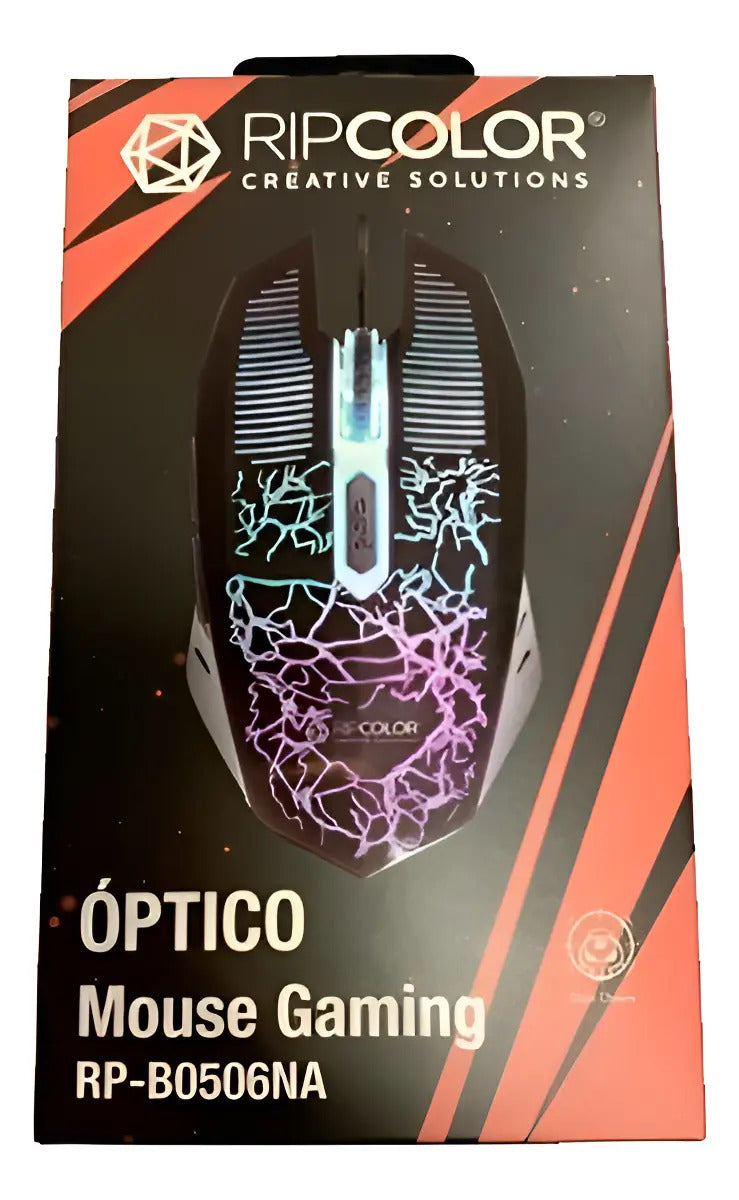 Mouse De Juego Gamer Ripcolor B0506na- Negro