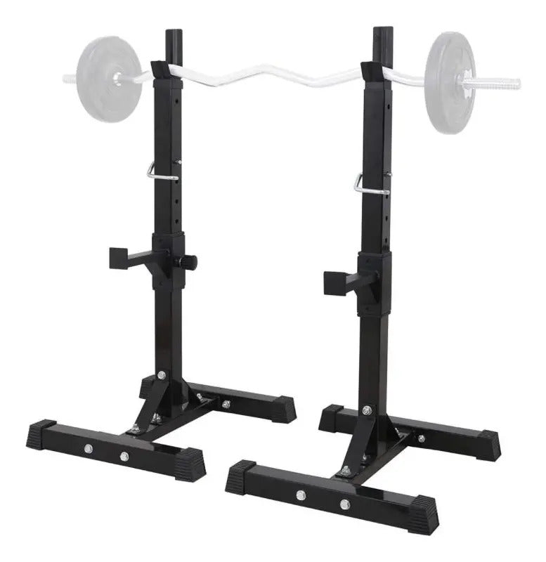 Soporte Para Barra Regulable 200kg Rhino - Negro