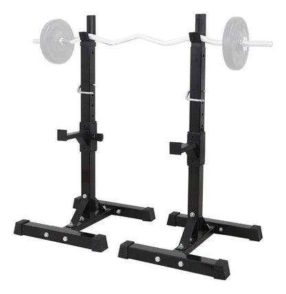 Soporte Para Barra Regulable 200kg Rhino - Negro