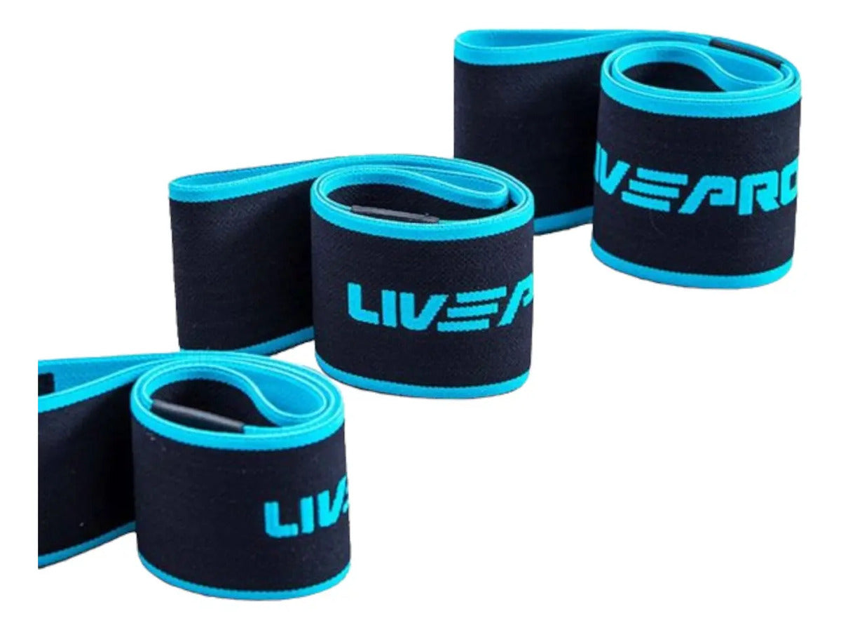 Miniband En Tela Loop Bands Gym S Livepro - Negro