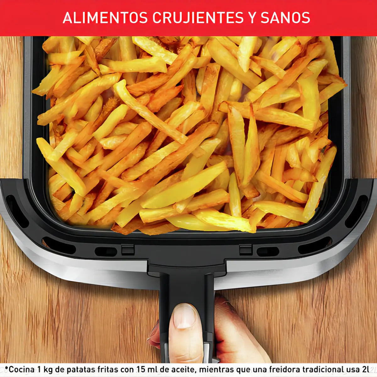 Freidora De Aire Moulinex Easy Fry & Grill Xxl 6,5lts Gris Oscuro