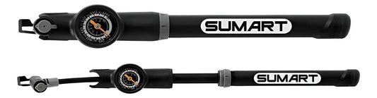 Inflador Bicicleta Con Medidor De Presión 120psi Sumart Qofe Negro