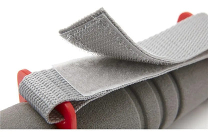 Pack 2 Mancuernas Acolchonadas Reebok 0,5kg C/u - Gris/rojo